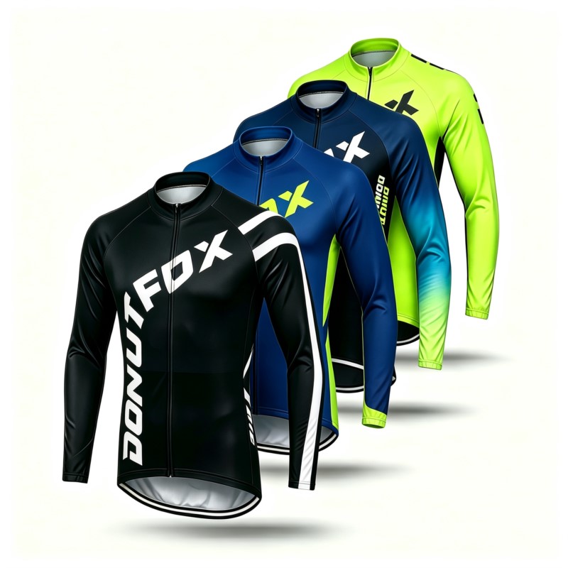 Mountain Biking Pants - Men Long Sleeve MTB Jersey &