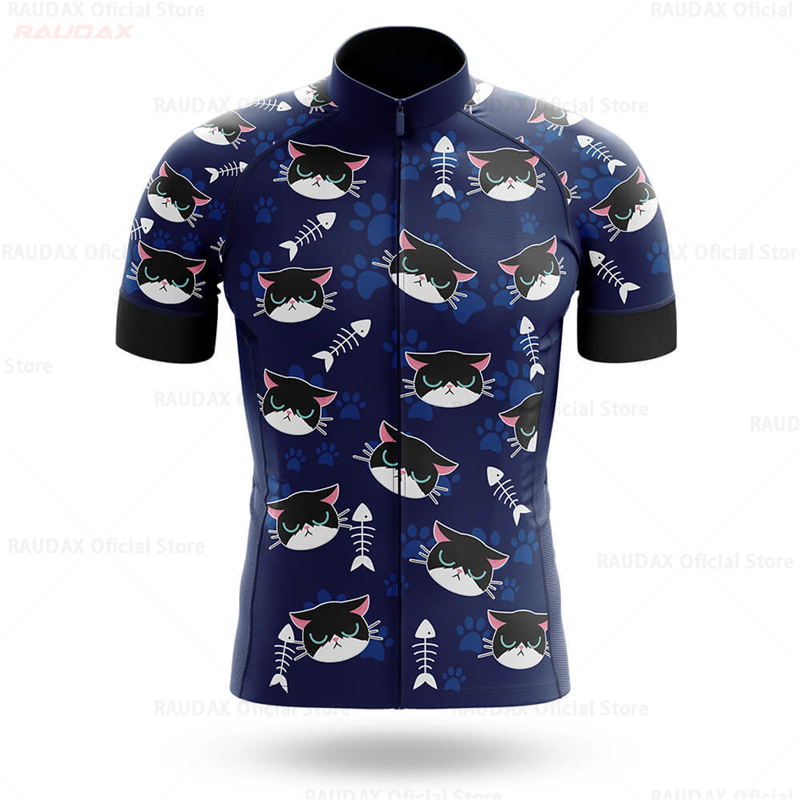 Cycling Jersey Men CARTOON CAT - Mountain Biking Cartoon ulasan dan harga