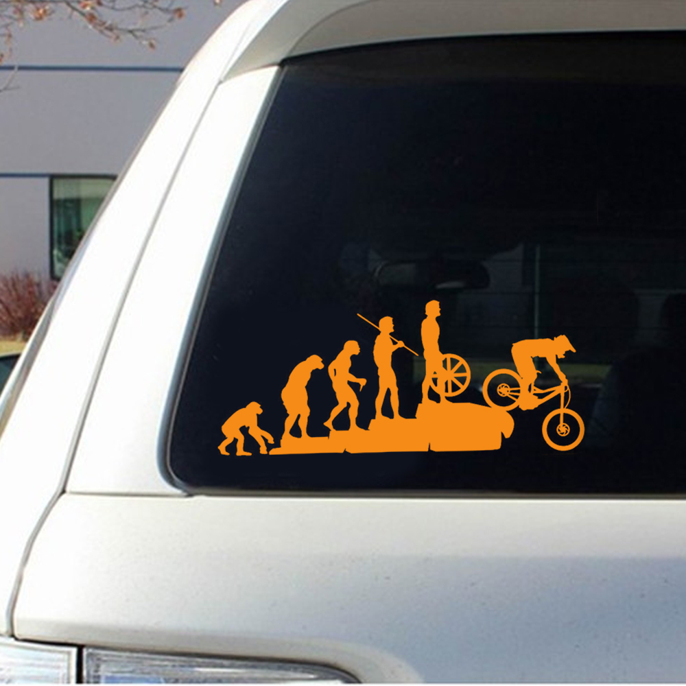 22.8*9.5CM Interesting Evoluti - Mountain Biking Cartoon ulasan dan harga