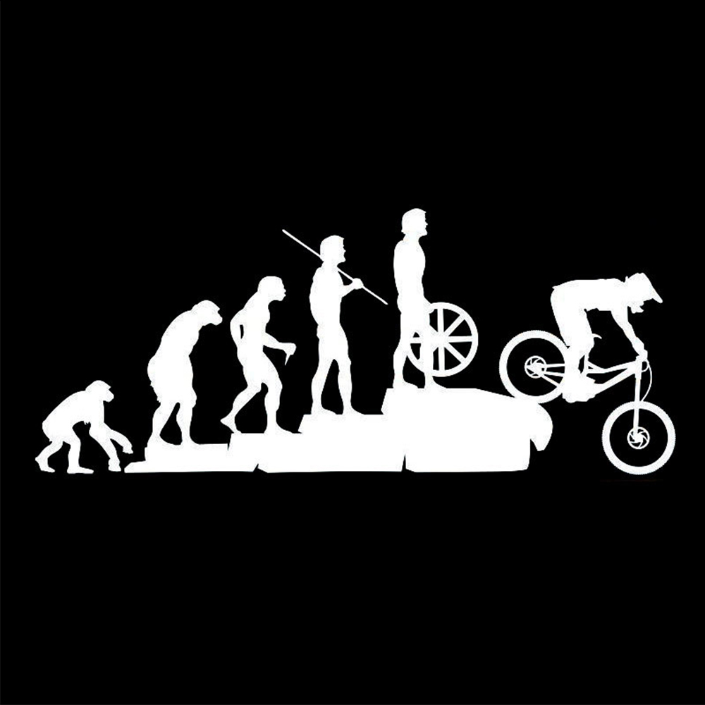 22.8*9.5CM Interesting Evoluti - Mountain Biking Cartoon ulasan dan harga