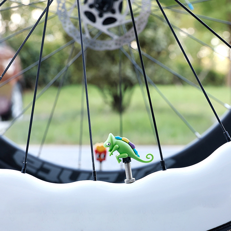 Hot Bicycle Air Nozzle Cap Roa - Mountain Biking Cartoon ulasan dan harga