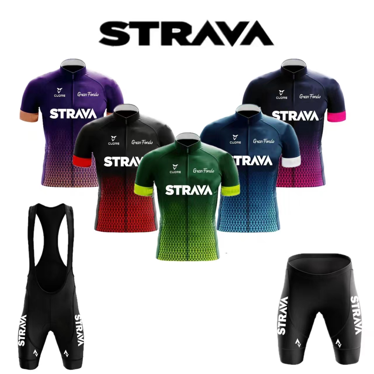 Strava Jersey Set Men's Bib Sh - Mountain Biking Pants ulasan dan harga
