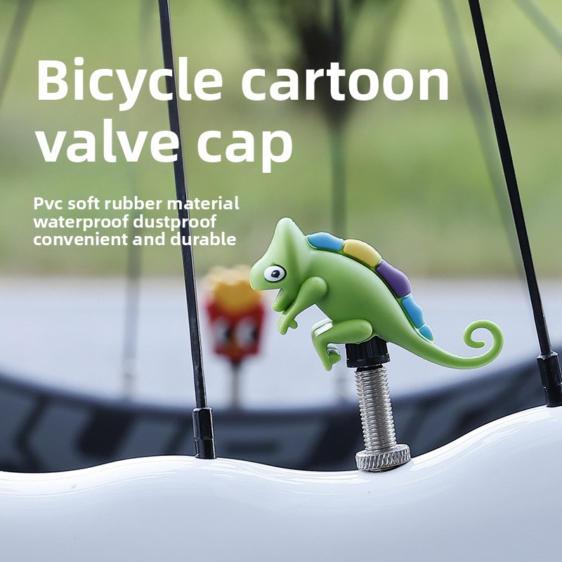 2/3pcs Bicycle Air Nozzle Cap  - Mountain Biking Cartoon ulasan dan harga