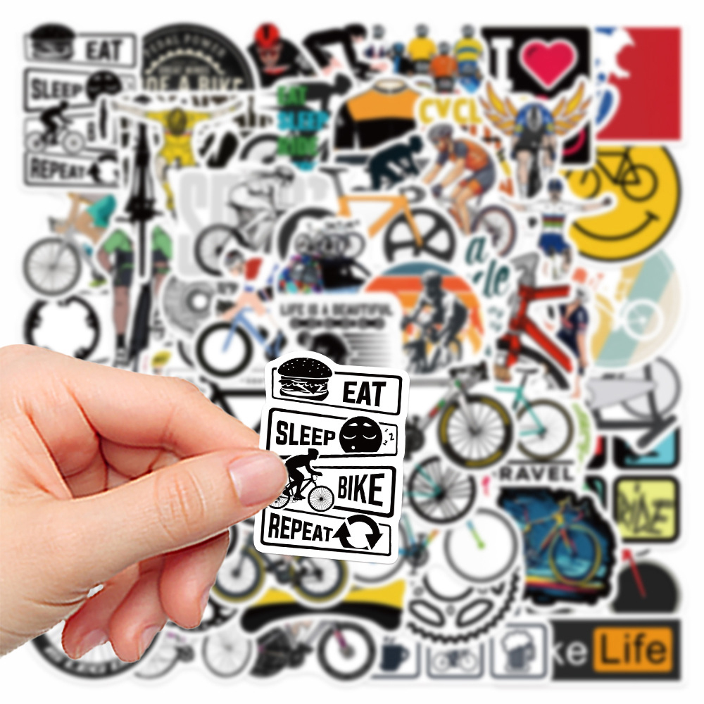 10/30/60pcs Cool Mountain Road - Mountain Biking Cartoon ulasan dan harga